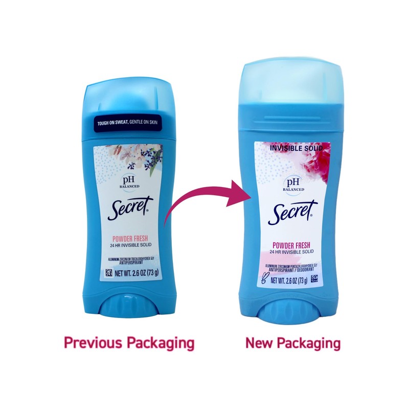 Secret Invisible Solid Powder Fresh Scent Antiperspirant & Deodorant 2.6