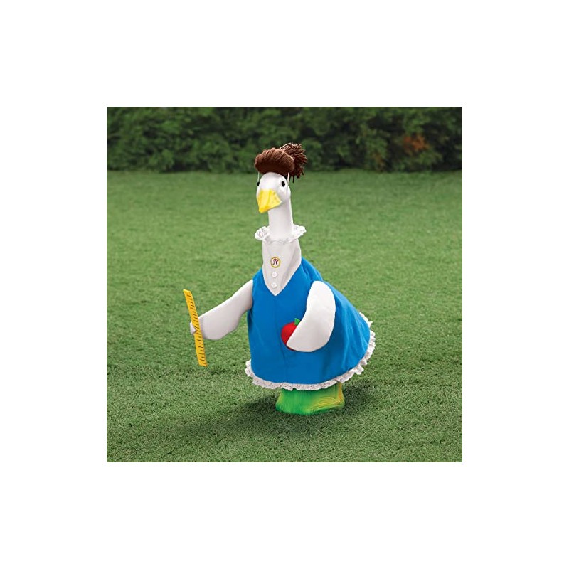 Fox Valley Traders Teacher Goose Outfit, Seasonal Decor, 100% Polyester,