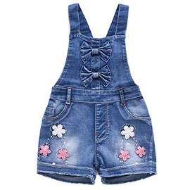 Yao Summer Little Girls - Mameluco de algodón para niñas pequeñas, Flower, 4 Años