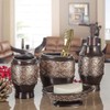 Creative Scents Dublin Brown Bathroom Accessories Set - 6-Piece Bathroom