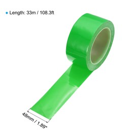 PATIKIL Safety Caution Tape 33m x 48mm, Safety Warning Stripe Tape Floor Tape for Marking Floor Walls Stair, Green