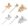 6pcs luxury hair clip crystal snowflake hair clip wedding hair