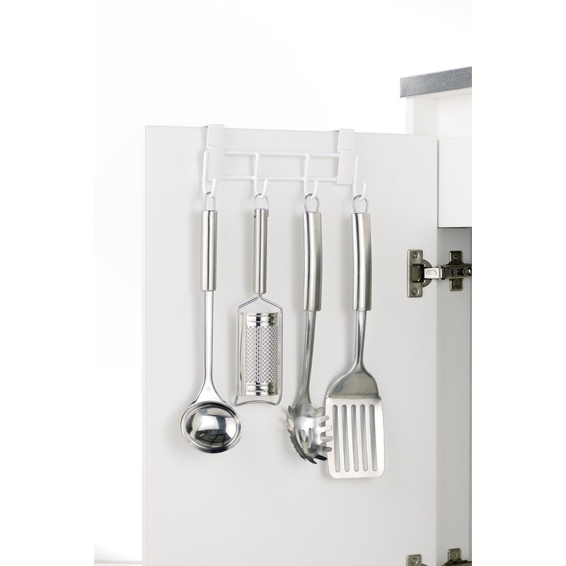Richell Kitchen Door Storage Hooks, Rakool Kitchen Tool Hooks, White