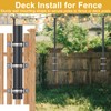 String Light Poles for Outside Deck 2 Pack 8FTHeavy Duty