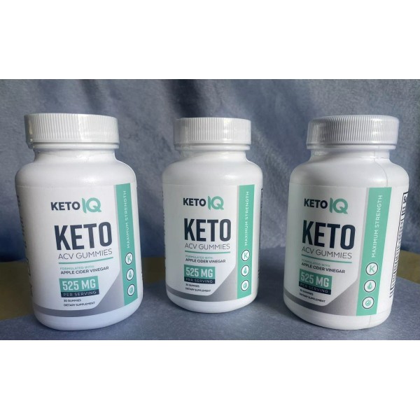 Keto IQ 3 Bottles Of Keto IQ ACV Gummies 30ct