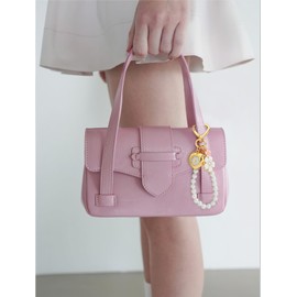 Glorig Pearl Keychain For Women With Flower Heart Watch Key Pendant Cute Gold Bag Charm Chain Fashion Purse Charms Car Key Chain Trendy Gift