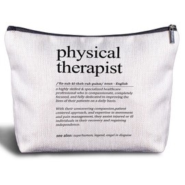 Zomhix Physical Therapist Gifts for Women Makeup Bag, Physical Therapy PT Gifts, Graduation Gifts for Physical Therapist, Gifts for Physical Therapists Cosmetic Bag Toiletry Bag