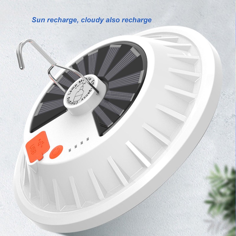 Solar Emergency Light IP65 Waterproof 60 LEDs USB Rechargeable Camping