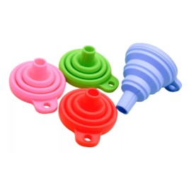 Patagonia Home Embudo Plegable Flexible Silicón Colores Color Verde