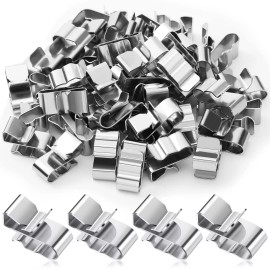Zhengmy 50 Pcs Trailer Frame Wire Clips Stainless Steel Clips Metal Cable Clips 22.5 ...