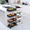 #TVShopping Carro Organizador De Almacenamiento Con Ruedas De 4 Niveles