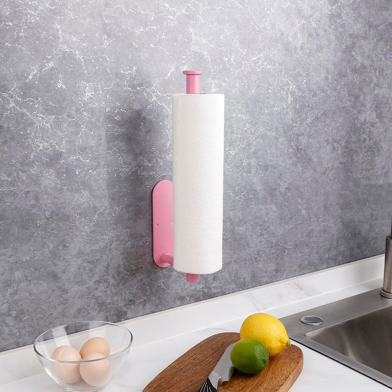 Gewtur Kitchen Roll Holder Pink Kitchen Roll Holder No Drilling