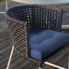 LVTXIII Outdoor/Indoor U-Shaped Wicker Seat Cushion, Decorative Tufted Chair Pads