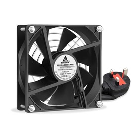 GDSTIME 92mm x 25mm AC 220V PC Fan 92mm EC 240V Computer Cooling Fan Dual Ball Bearing Brushless AC Axial Fan for Chassis Server Cabinet Fan Replacement