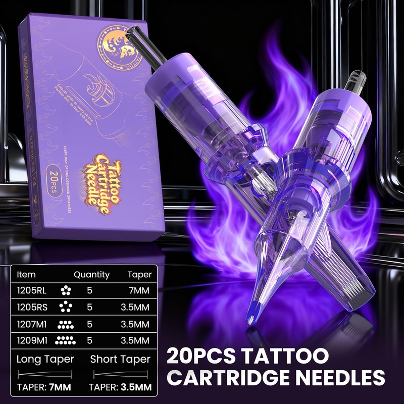 Wormhole Tattoo Kit 2PCS Wireless Tattoo Gun with 2PCS 1,200