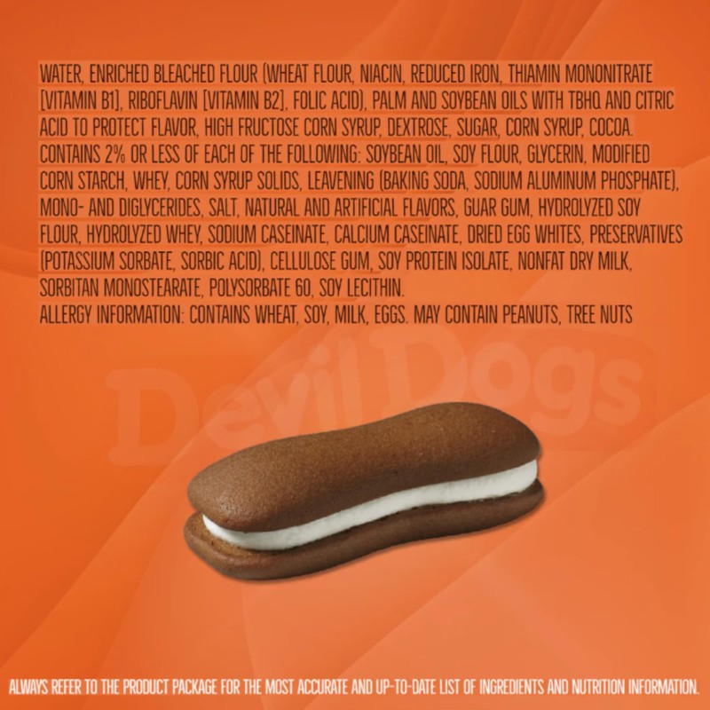 Drake's Devil Dogs, 1.7 oz Snack Cakes, 6 Boxes