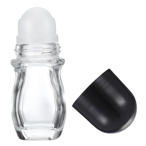 PATIKIL 30ml Glass Empty Roller Bottles, 1 Pcs Leak-Proof Massage