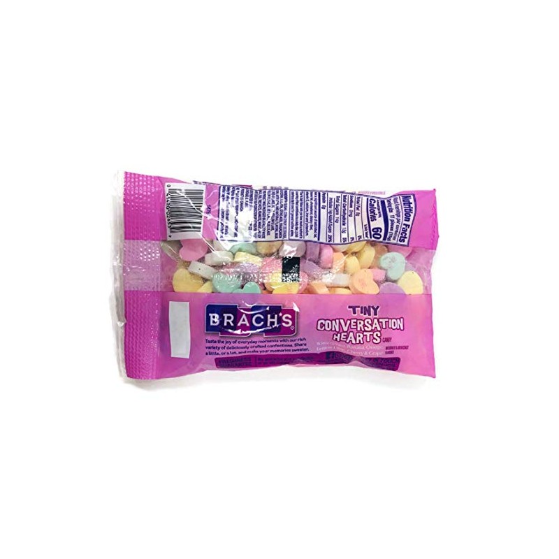 Brach's (1 bag) Valentine's Day Tiny Conversation Hearts Candy -