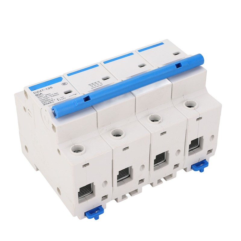 Rail Mount Circuit Breaker 4 Pole 400V 80A Versatile Safety