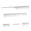 Vaguelly 2pcs Stainless Steel Pin Tail Comb Static Hair Styling