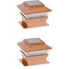 RELIGHTABLE Solar Square Outdoor Post Cap Deck Lights for 4x4