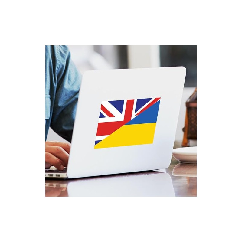 CafePress British Support Towards Ukraine Sticker Rectangle Bumper Sticker Car