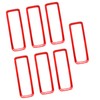 UOIENRT 7 Pcs Red Hood Vents Cover Trim, Replacement for