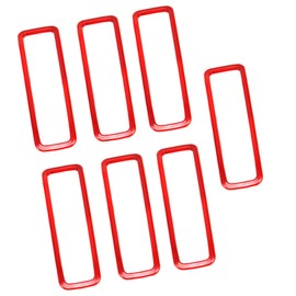 UOIENRT 7 Pcs Red Hood Vents Cover Trim, Replacement for Jeep Wrangler JL JLU 2018-2024, Replacement for Jeep Gladiator JT 2020-Up