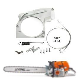Chainsaw Brake Assembly Kit, MS660 640 066 064 Models, with Cover Plate Spring and Connecting Rod GFJZN