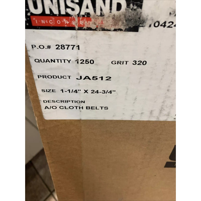 DEERFOS 20 DEERFOS ABRASIVES SANDING BELTS 1 1/4" X 24