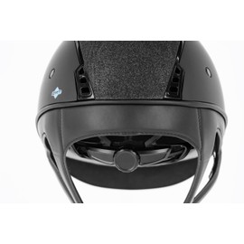 Covalliero Eclipse Riding Helmet, Disc System, ERT System, Ventilation System, ABS Helmet Shell, Tested according to EN1384:2023, Glitter Applique, Elegant Matte Black, 56-58 cm