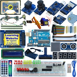 ePalZoneXP Ultimate Uno R3 Starter Kit Compatible with Arduino IDE, the Most Detailed 40+ Lessons, Plus 40+ Background Knowledge Articles, Detailed Explanation UK