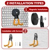 3-H Magnet Hooks Heavy Duty 4 Pack Without Drill -