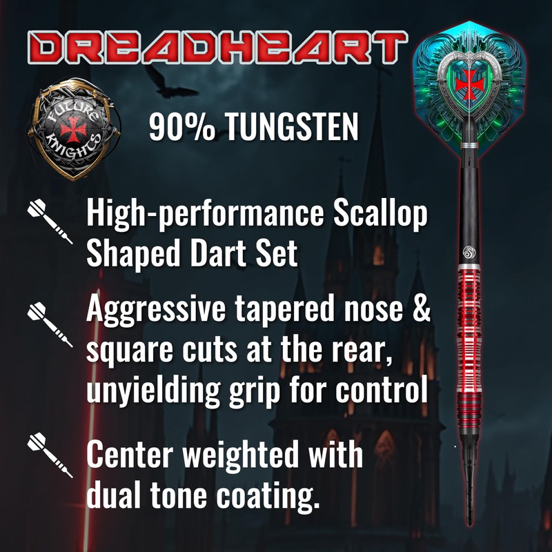 Shot! Future Knights Dreadheart 90% Soft Darts