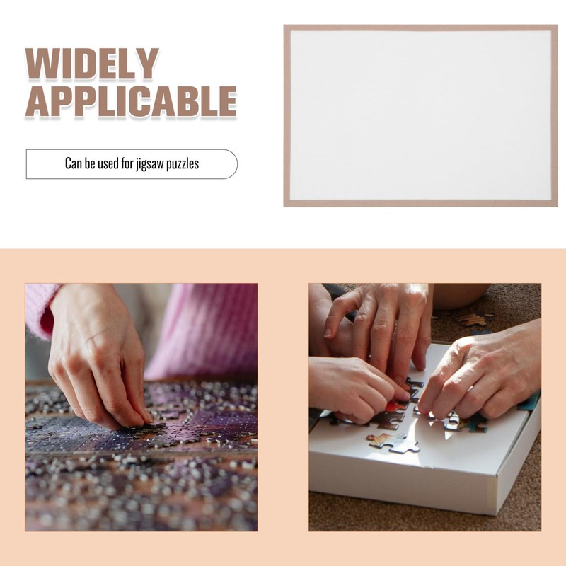 HEMOTON Puzzle Mat, Portable Puzzle Board, Non-Slip Surface, Modern Style,