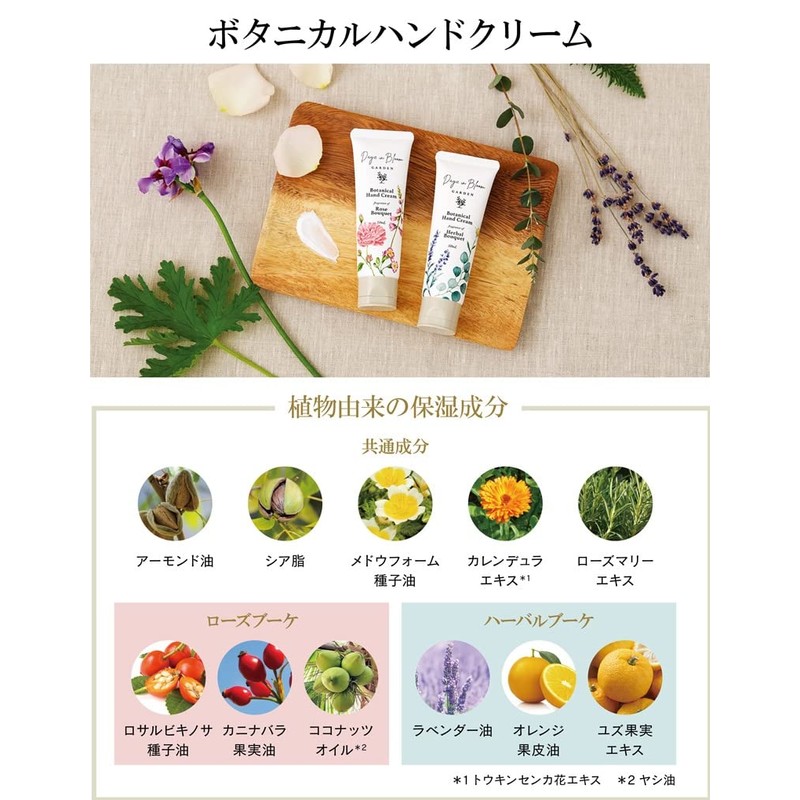 Days in Bloom Garden Botanical Hand Cream, Rose Bouquet, 1.7