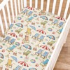 Beach Vacation Seaside Fitted Baby Crib Sheets for Girl Boy