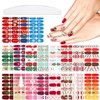 YECERALA 20 Sheets Christmas Full Wraps for Nails Polish Strips