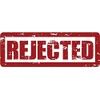 Zirni Rejected Approval Grunge Stamp Sticker Decal Design 5'' X 3''