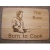 Bruce Springsteen The Boss Born to Cook Gift Wooden Chopping