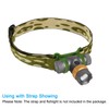 PATIKIL Headlamp Flashlight Holder Set, 2 Pcs Silicone Soft High