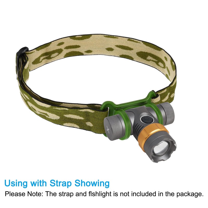 PATIKIL Headlamp Flashlight Holder Set, 2 Pcs Silicone Soft High