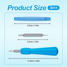 Precision Screwdriver Set T6 T15 with Plastic Handle and Disassembly Rod – Magnetic, Durable, and Multi-Functional for Doorbell Repairs, 3-Pack