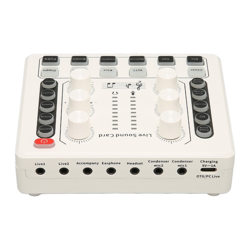 Live Sound Card Multiple Sound Effects Voice Changing Mini Sound