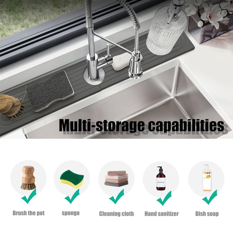Stargaz Faucet Mat for Kitchen Sink Diatomaceous Earth Faucet Splash
