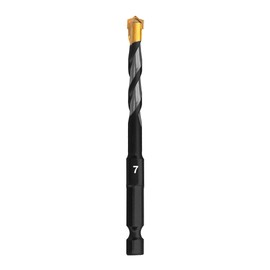 Multi Material Drill Bit Ø 7mm Multi Construction Ultimate Professional Hex-9 Rotary and Impact Drills Accessories, Multi Purpose Drilling for Block Brick Soft Tile Wood Plastic Metal