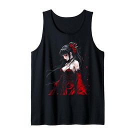 Horror Anime Manga Tee I Gothic Outfit I Japanese Chibi Girl Tank Top
