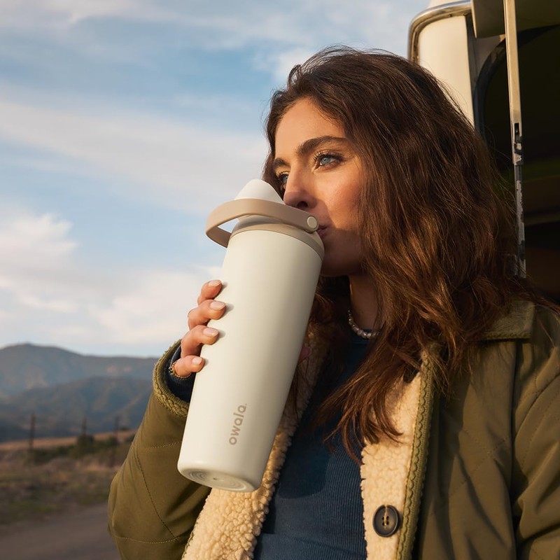 Owala FreeSip Sway Insulated Stainless Steel Water Bottle with Two-Way