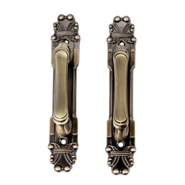 Mgoodoo 2Pcs Antique Bronze Cabinet Handles,Vintage Cabinet Handles Cupboard Handle 165mm Retro Red Bronze Drawer Pull Knobs,Pull Handle for Cupboard Wardrobe Furniture Hardware