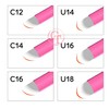 50pcs Pink Disposable Semi-Permanent Eyebrow Needles Blades 0.15mm Nano Needles